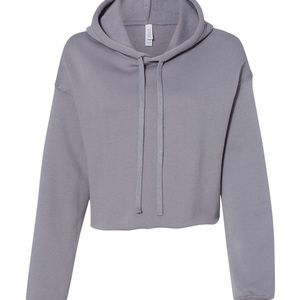 Bella brand women’s crop sweatshirt size medium color gray